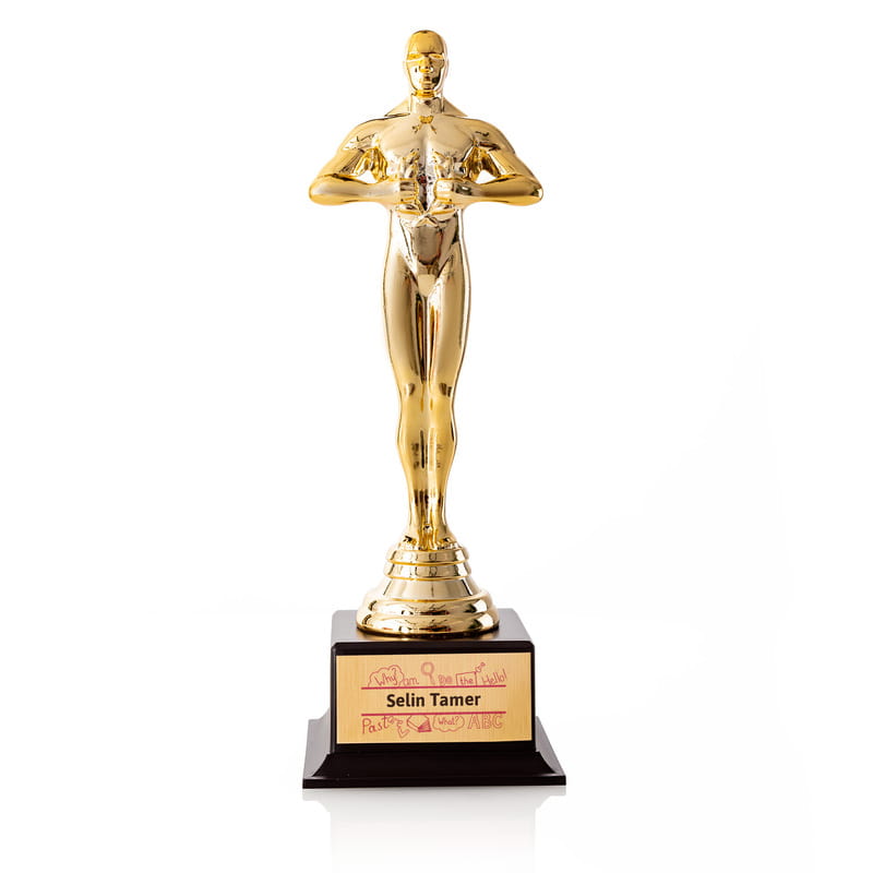 İngilizce Öğretmeni İsim Baskılı Oscar Ödülü