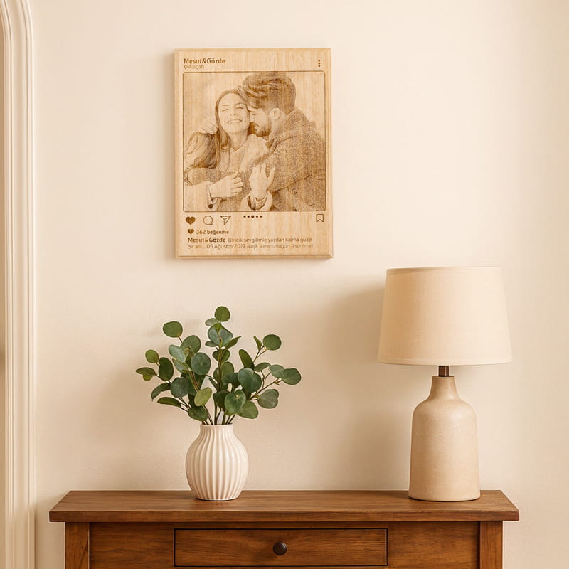 Instagrama Özel Ahşap Foto