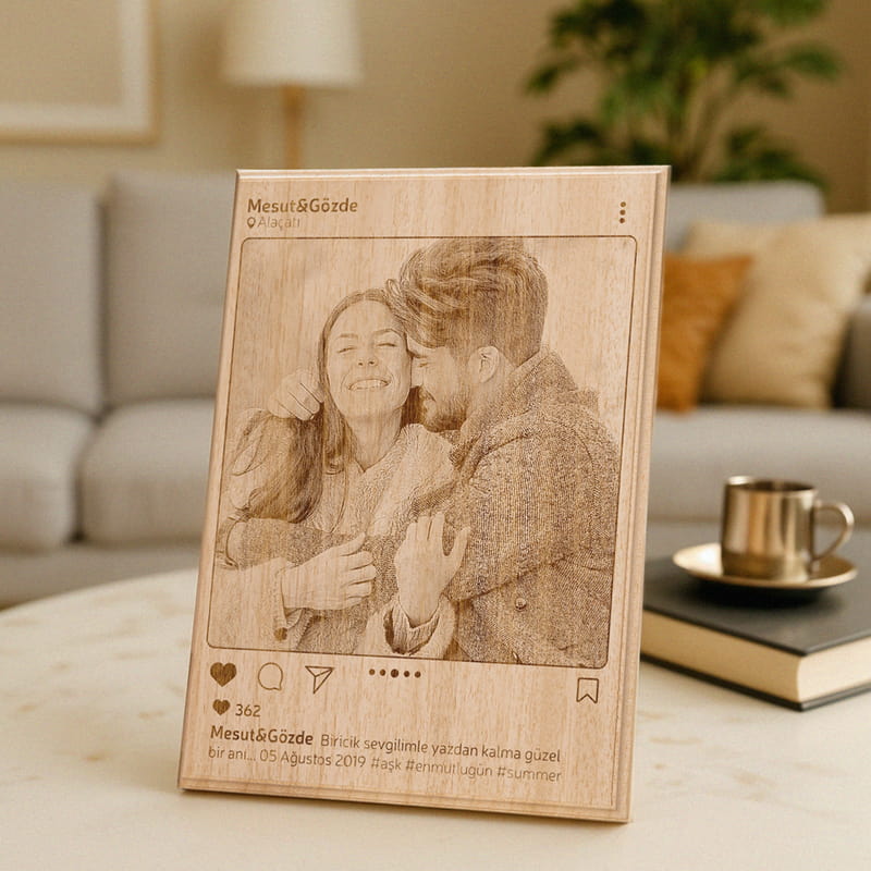 Instagrama Özel Ahşap Foto