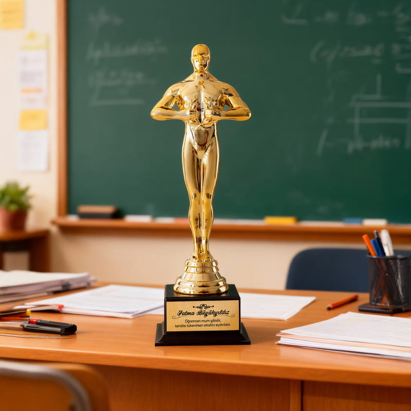 İsim ve Mesaj Özelleştirmeli Oscar Ödülü