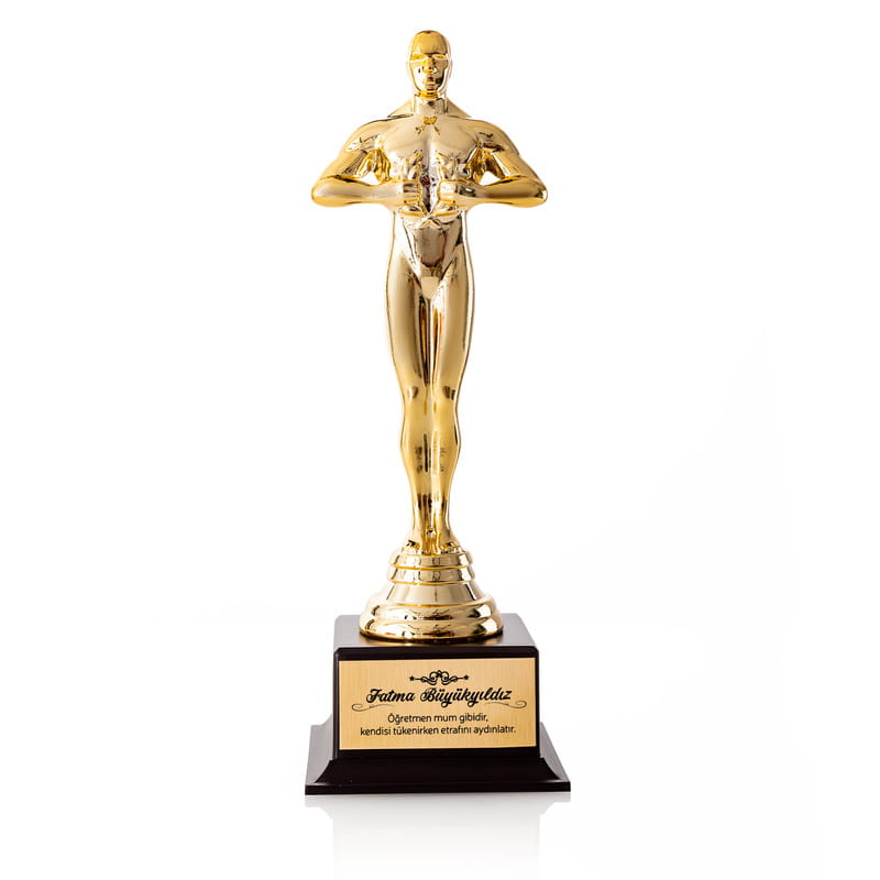 İsim ve Mesaj Özelleştirmeli Oscar Ödülü