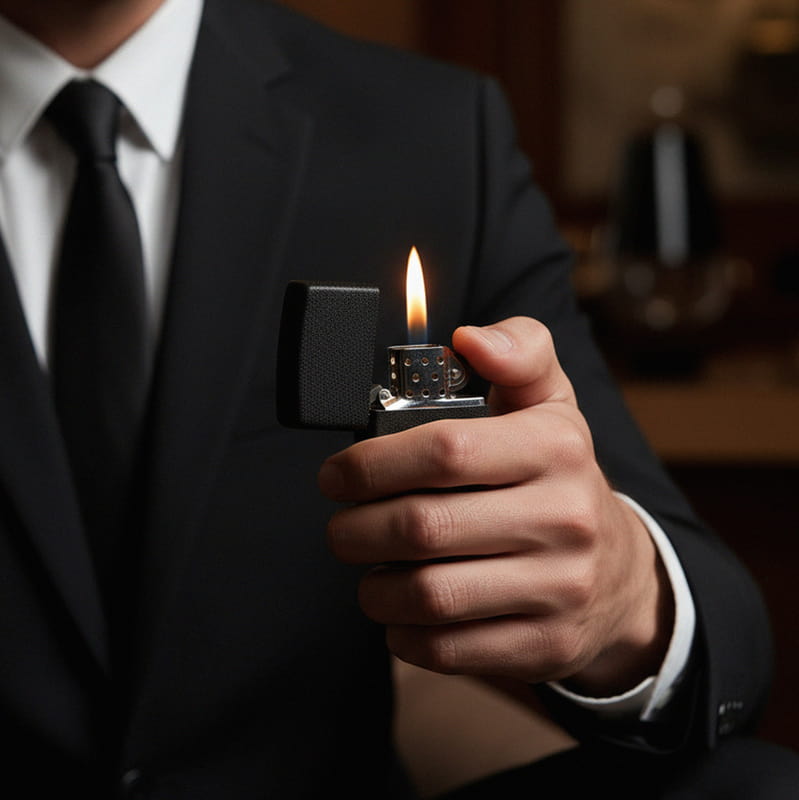 İsim Yazılı Metal Benzinli Çakmak