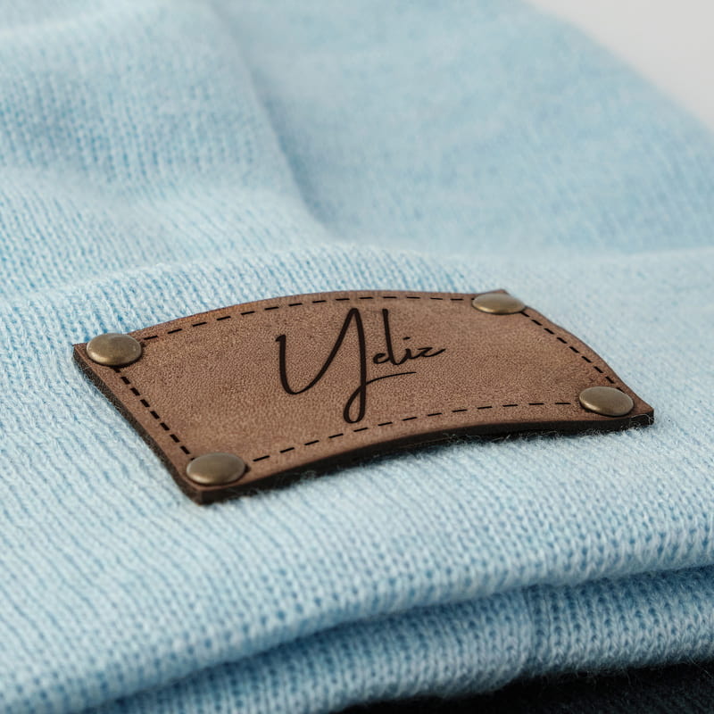 İsme Özel Deri Etiketli Kışlık Bere