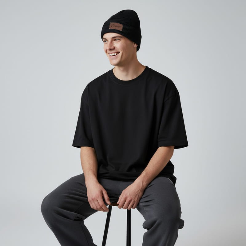 İsme Özel Deri Etiketli Kışlık Bere