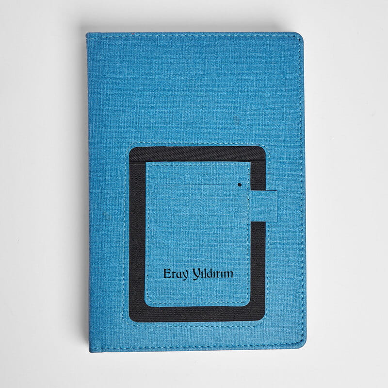 İsme Özel Günlük Planlayıcı Cepli Ajanda - Deri Kaplama
