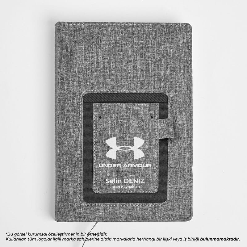 İsme Özel Günlük Planlayıcı Cepli Ajanda - Deri Kaplama