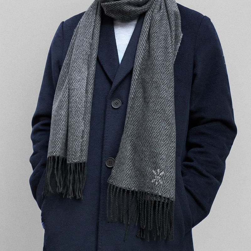 İsme Özel Kar Tanesi Tasarımlı Nakışlı Atkı