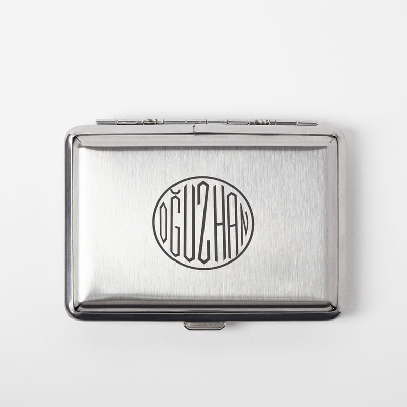 İsme Özel Monogram Logo Tasarımlı Metal Sigara Tabakası