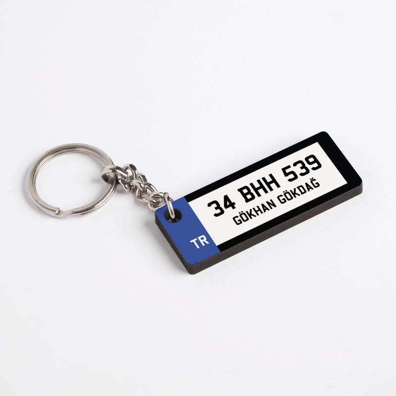 İsme Özel Plaka Tasarımlı Anahtarlık ve Çakmak Hediye Seti
