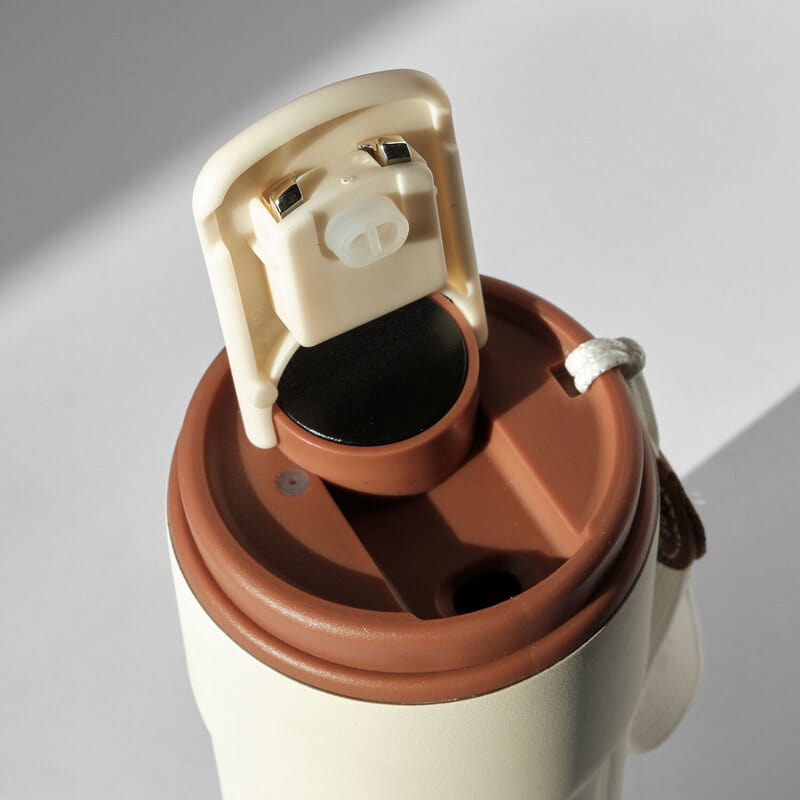 İsme Özel Smart Sıcaklık Göstergeli Kahve Termosu - Tasarım Seçenekli