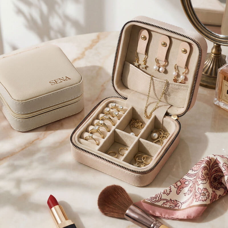 İsme Özel Taşınabilir Mücevher Takı Çantası