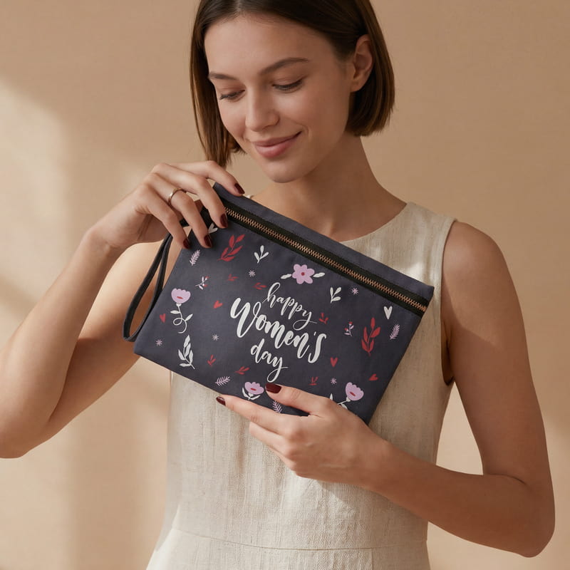 Kadınlar Günü Serisi Makyaj Çantası