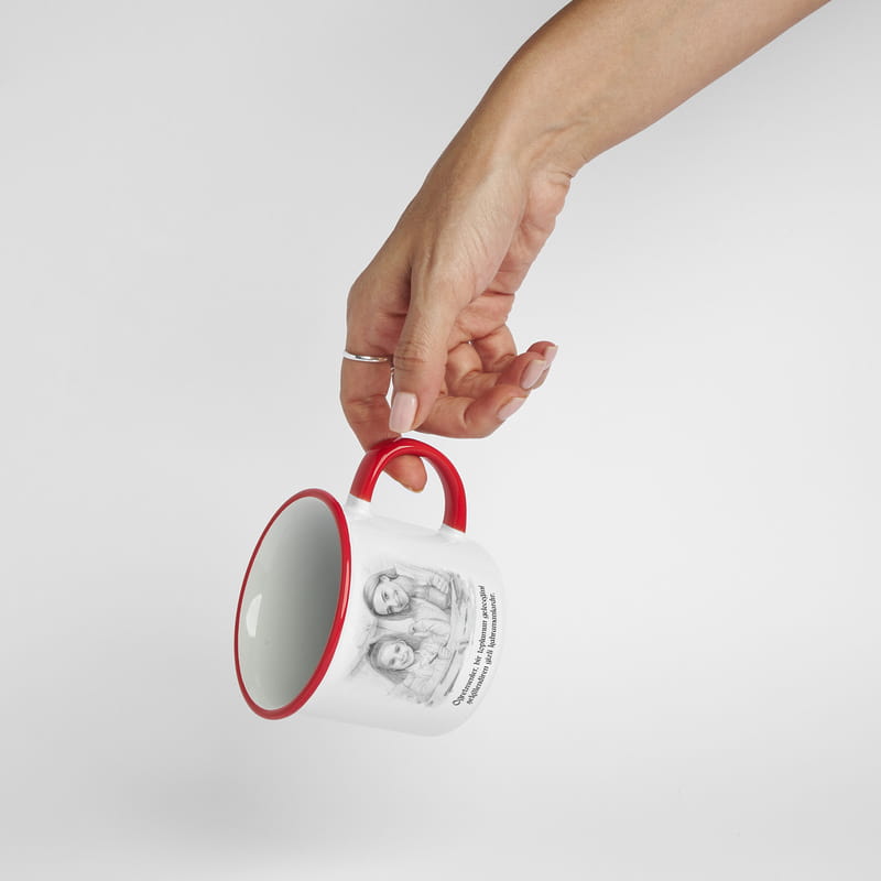 Karakalem Fotoğraf & Mesaj Baskılı Öğretmen Kahve Kupası