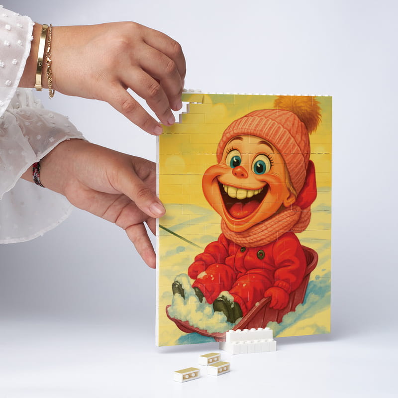 Karikatür Fotoğraflı Blok Puzzle - 144 Parça