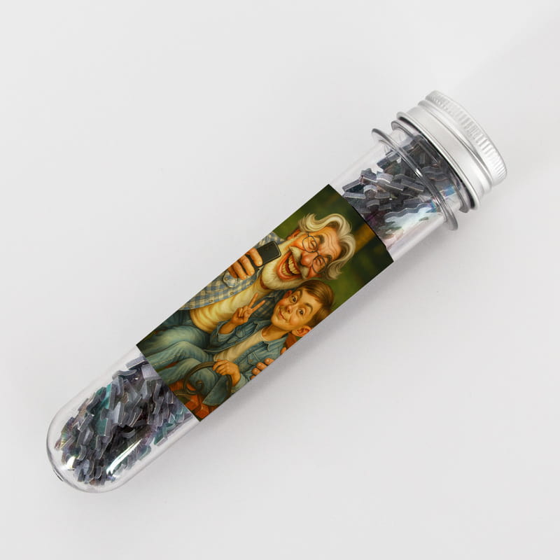 Karikatür Fotoğraflı Kapsül Puzzle