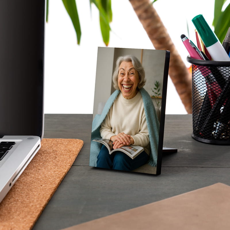 Karikatür Fotoğraflı Masaüstü Çerçeve