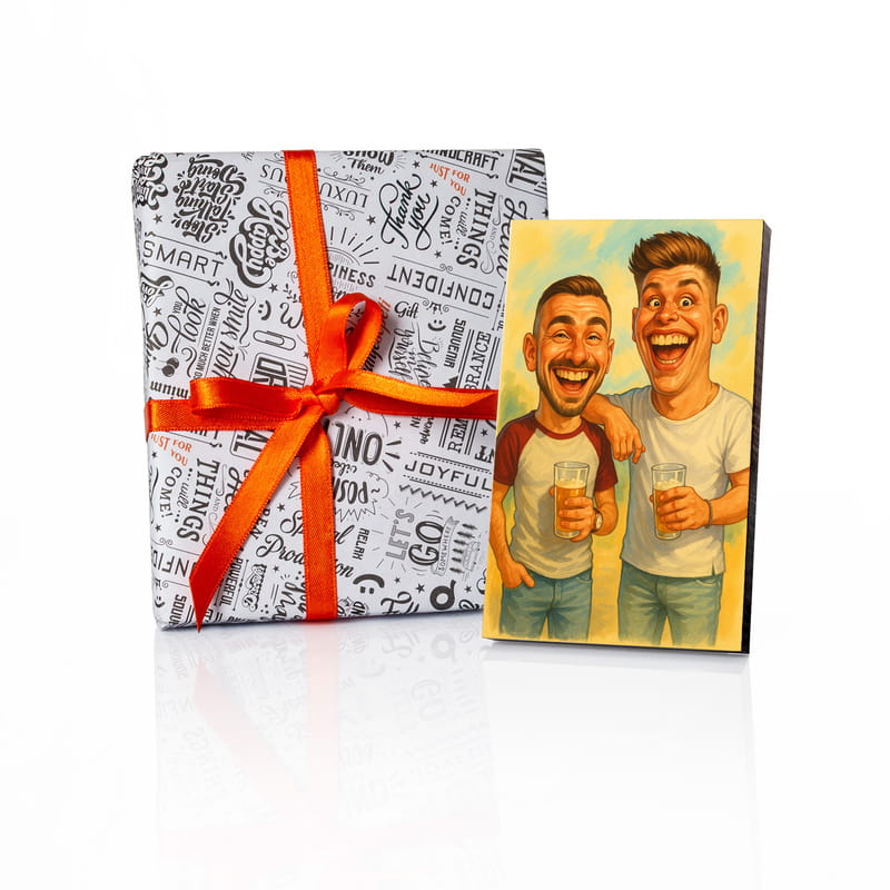 Karikatür Fotoğraflı Masaüstü Çerçeve