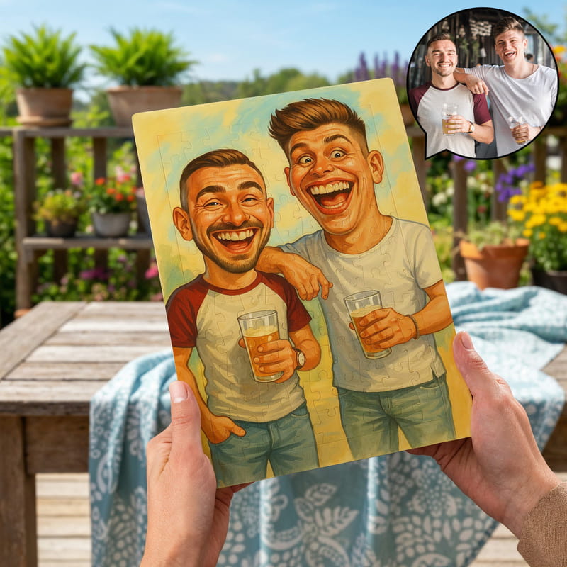 Karikatür Tasarımlı 99 Parça Puzzle