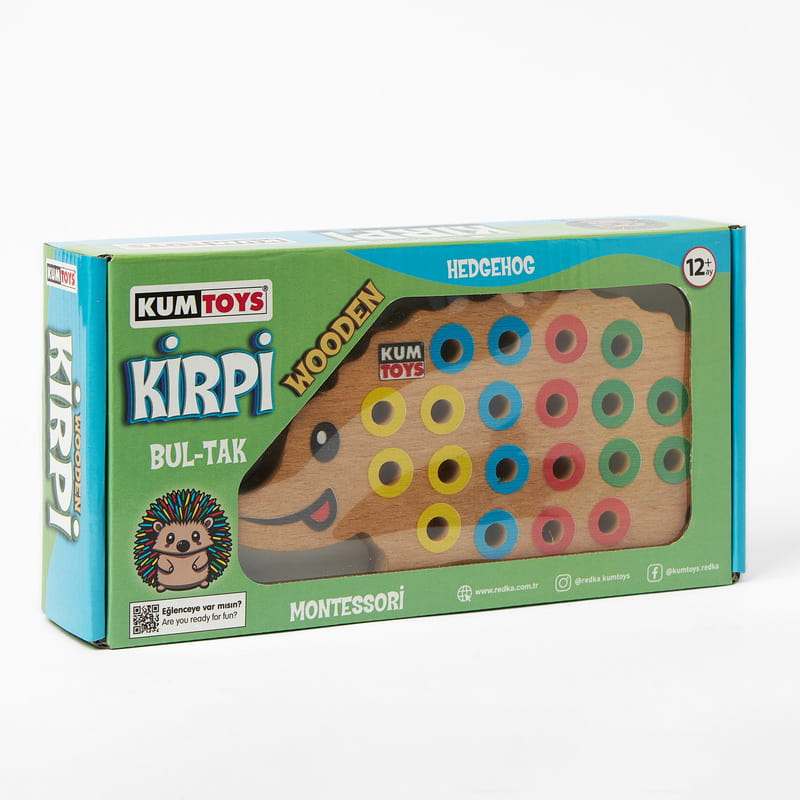 Kirpi Oyuncaklı Yeni Doğan Anı Ahşap Kutusu