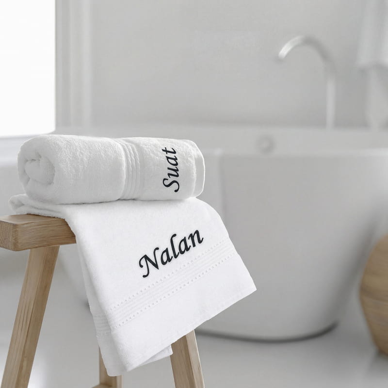 Kişiye 2 li Özel Havlu Seti