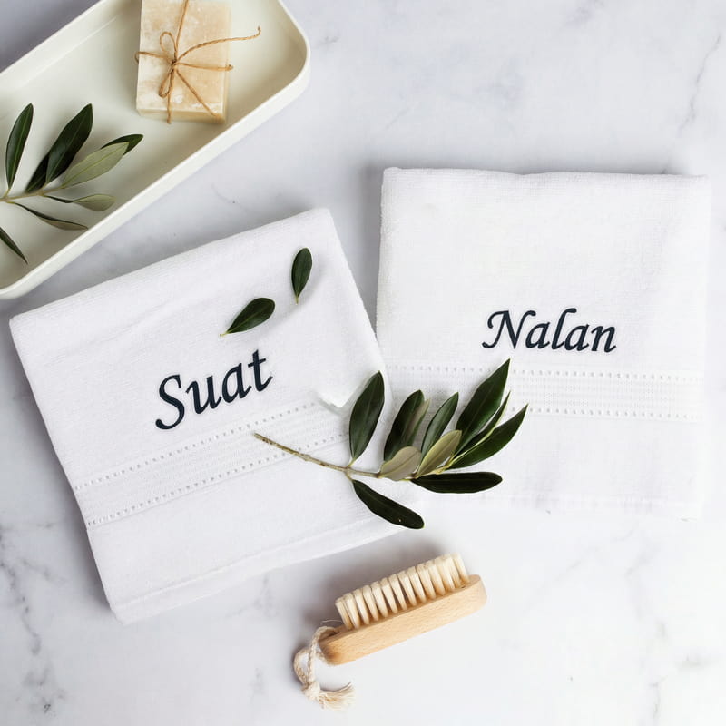 Kişiye 2 li Özel Havlu Seti