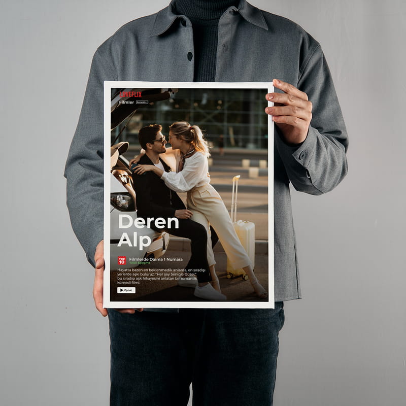 Kişiye Özel Film Temalı Kanvas Tablo - 30x40