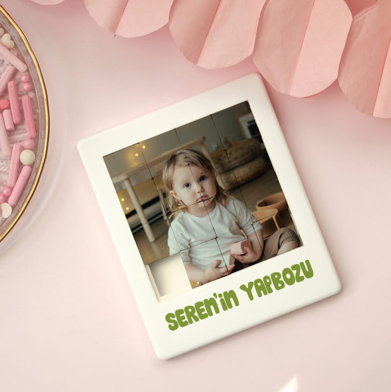 Kişiye Özel Fotoğraflı Kaydırmalı Çocuk Yapbozu