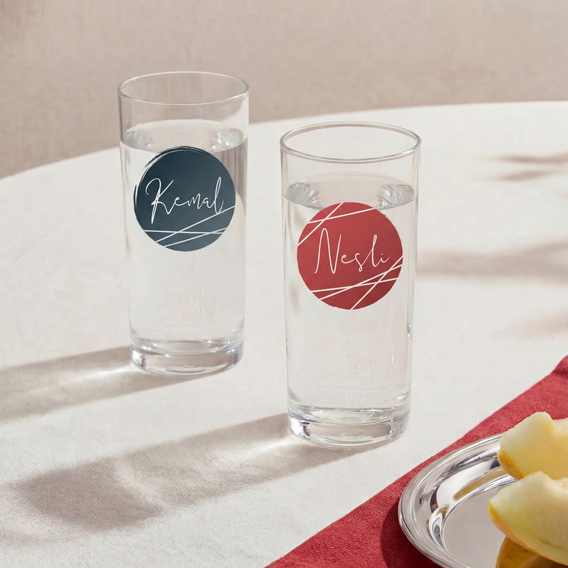 Kişiye Özel İsim Yazılı Rakı Bardak Seti