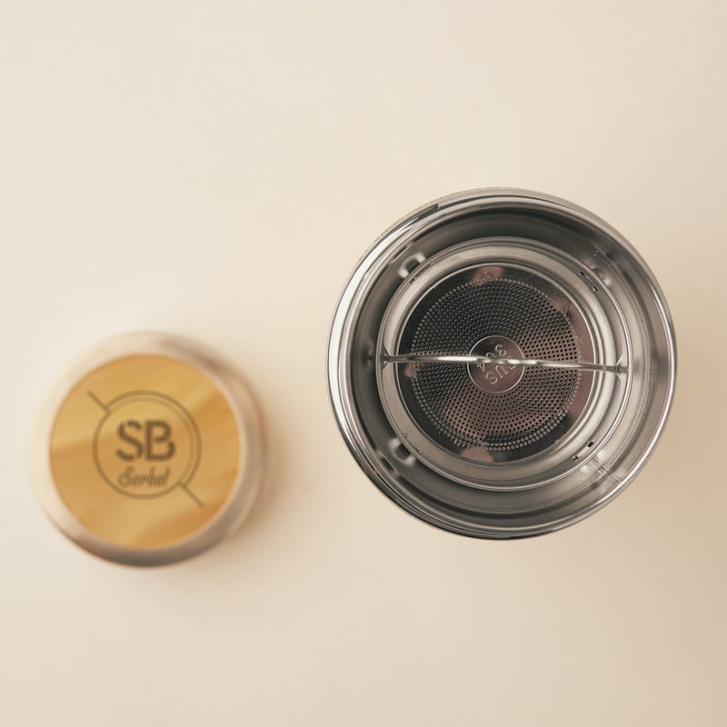 Kişiye Özel Kapaklı 500 ml Çelik Bambu Termos - Tasarım Seçenekli