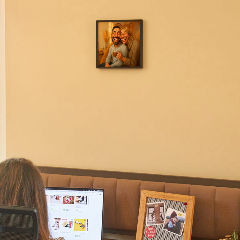 Kişiye Özel Karikatürlü Fotoğraflı Çerçeve