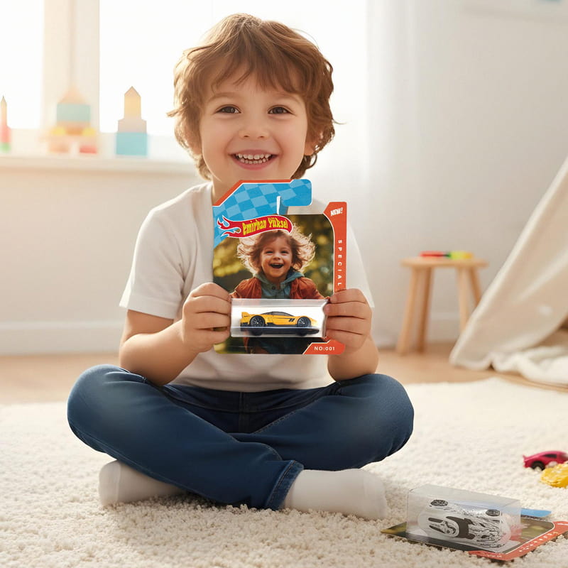 Kişiye Özel Kutulu Oyuncak Model Araba