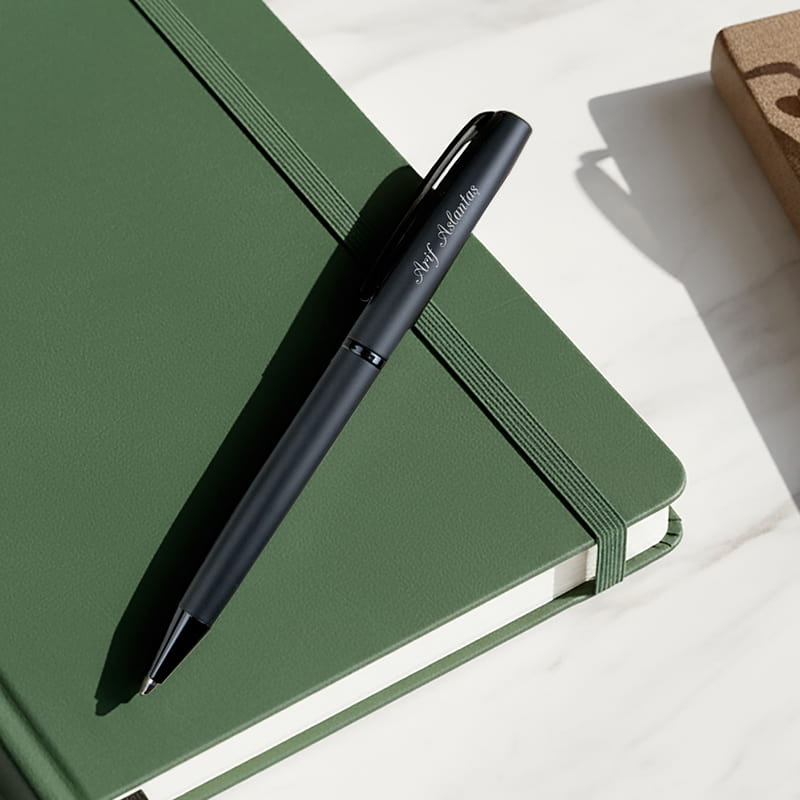 Kişiye Özel Mat Siyah Tükenmez Kalem