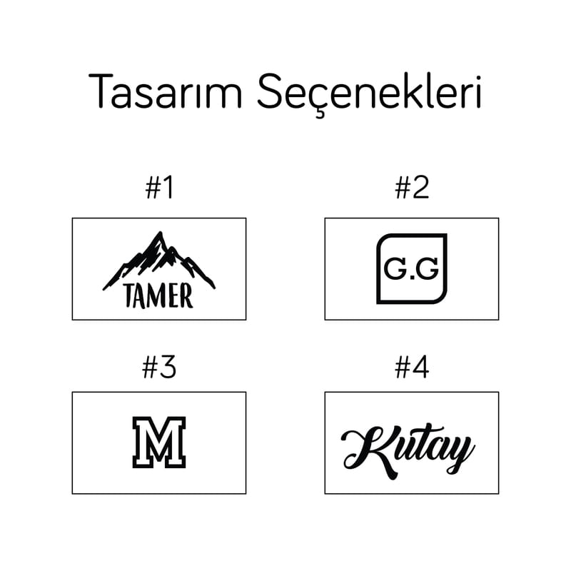 Kişiye Özel Nakışlı Erkek Bere