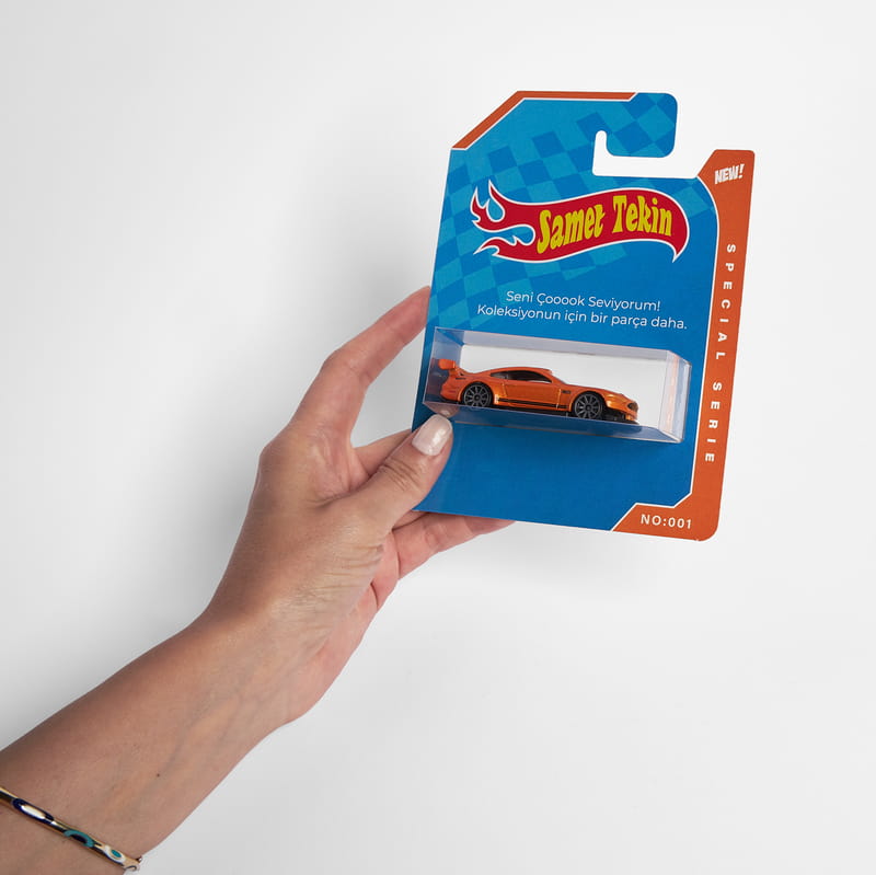 Kişiye Özel Paketli Model Oyuncak Araba