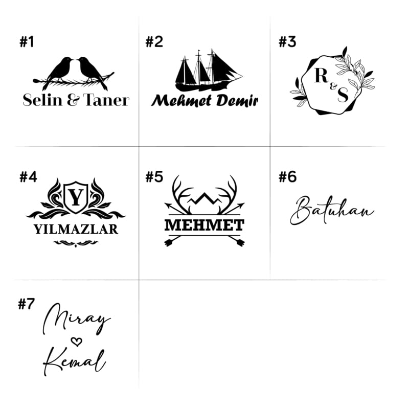 Kişiye Özel Retro Köstekli Saat - 7 Tasarım Seçenekli