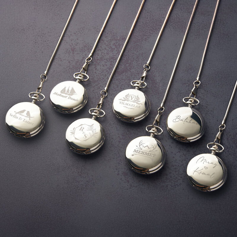 Kişiye Özel Retro Köstekli Saat - 7 Tasarım Seçenekli