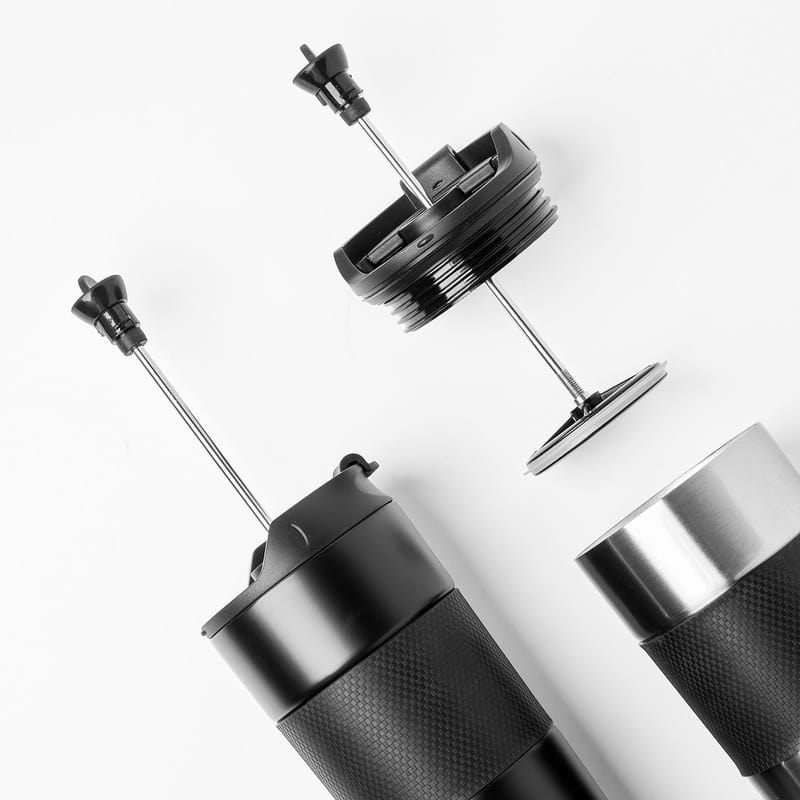 Kurumsal Logo Baskılı Kişiye Özel French Press Çelik Termos