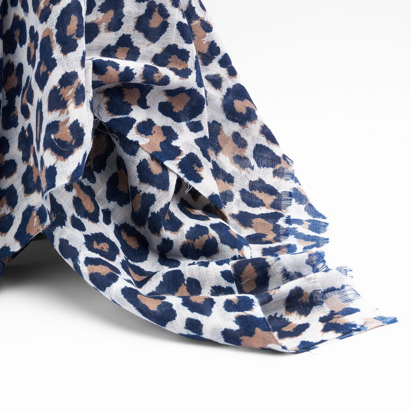 Leopar Desenli 2'li Şal Seti