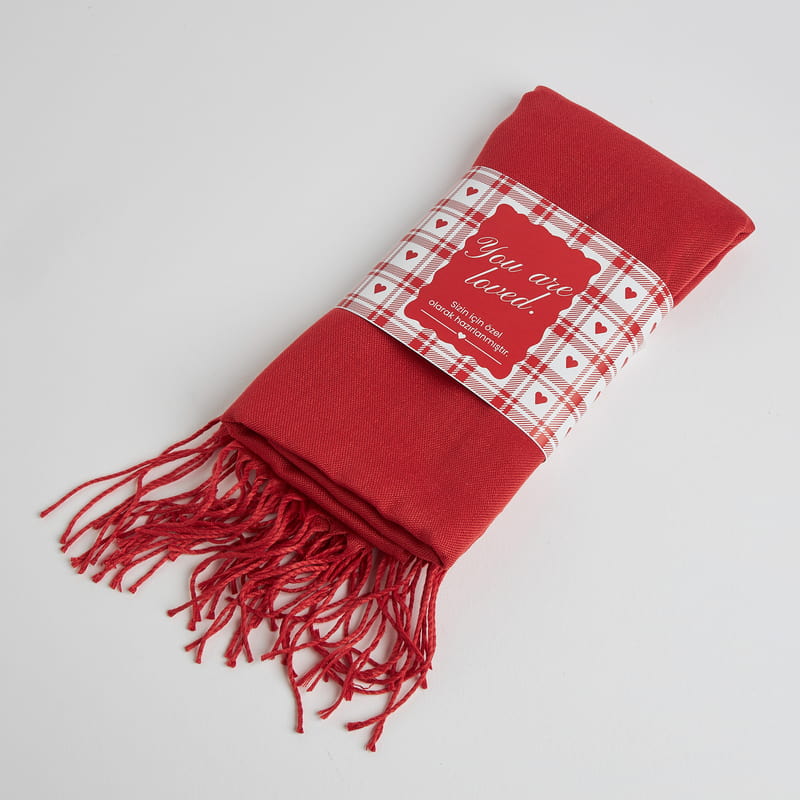 Love You Tasarımlı Romantik Sevgiliye Hediye Kutusu