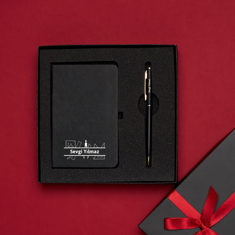 Matematik Öğretmenine Özel İsimli Defter Kalem Hediye Seti