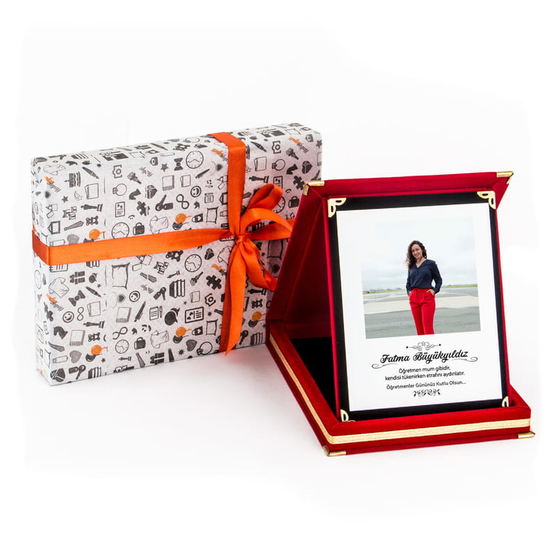 Mesaj ve Fotoğraflı Öğretmenler Günü Plaketi