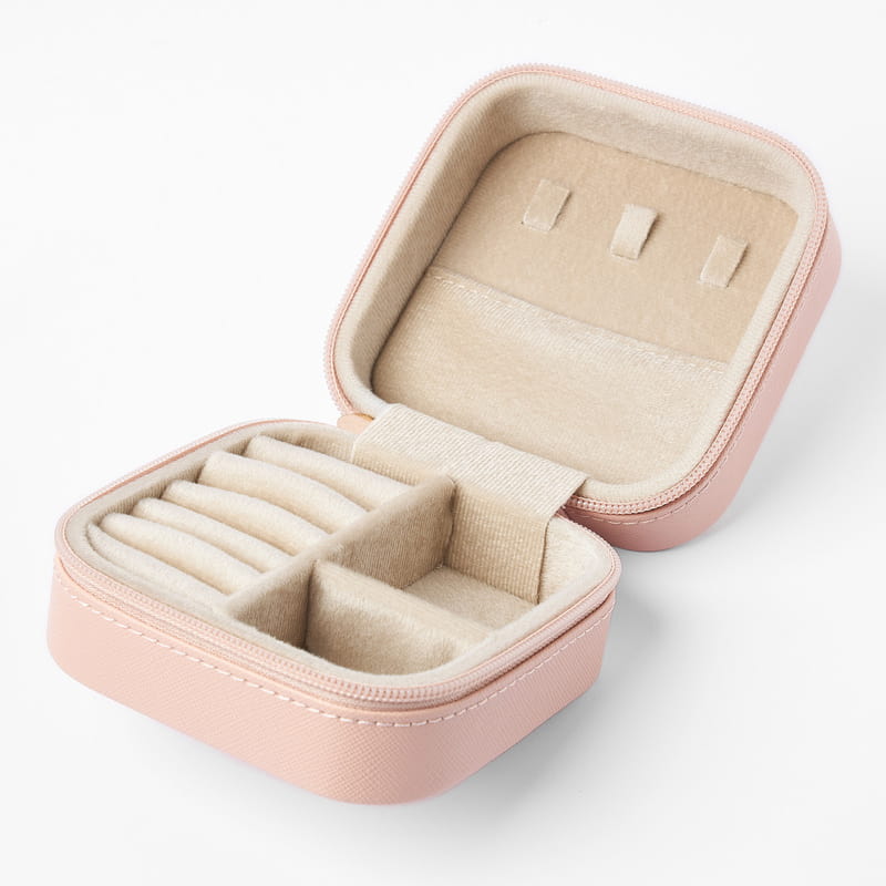 Minimal Çiçek Harfli Mücevher Takı Çantası