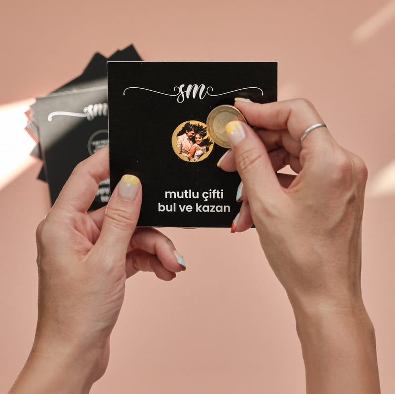 Mutlu Çifti Bul Kazı Kazan Kartları - 24'lü