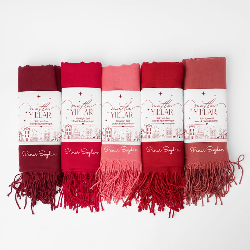 Mutlu Yıllar İsme Özel Kadın Şal