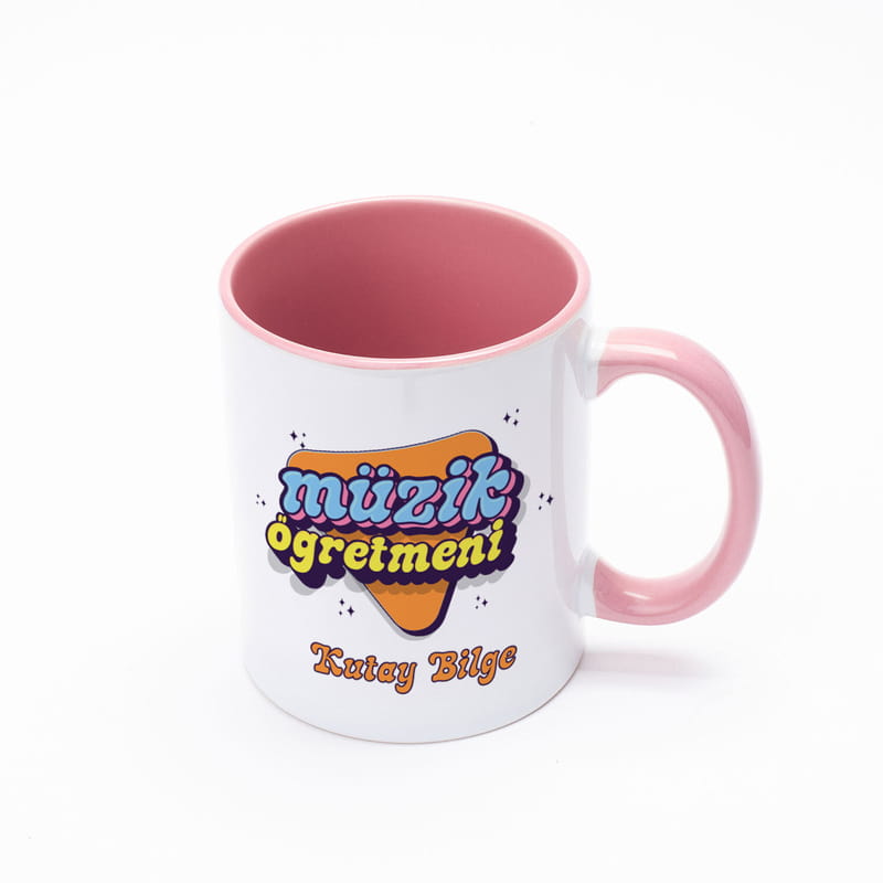 Müzik ÖğretmenineHediye İsimli Kupa Bardak