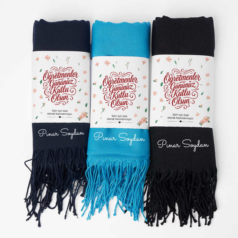 Öğretmenler Günü İsme Özel Şal