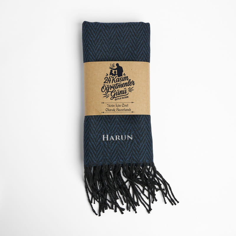 Öğretmenler Günü Serisi İsme Özel Erkek Atkı