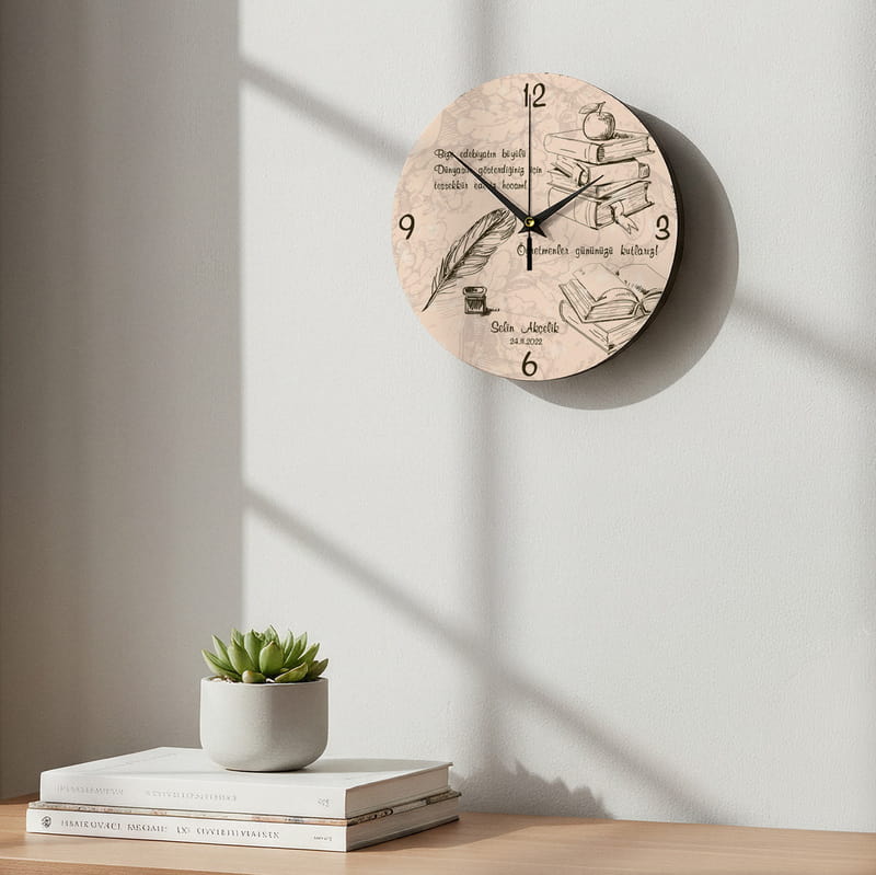 Öğretmenler Gününe Özel Duvar Saati