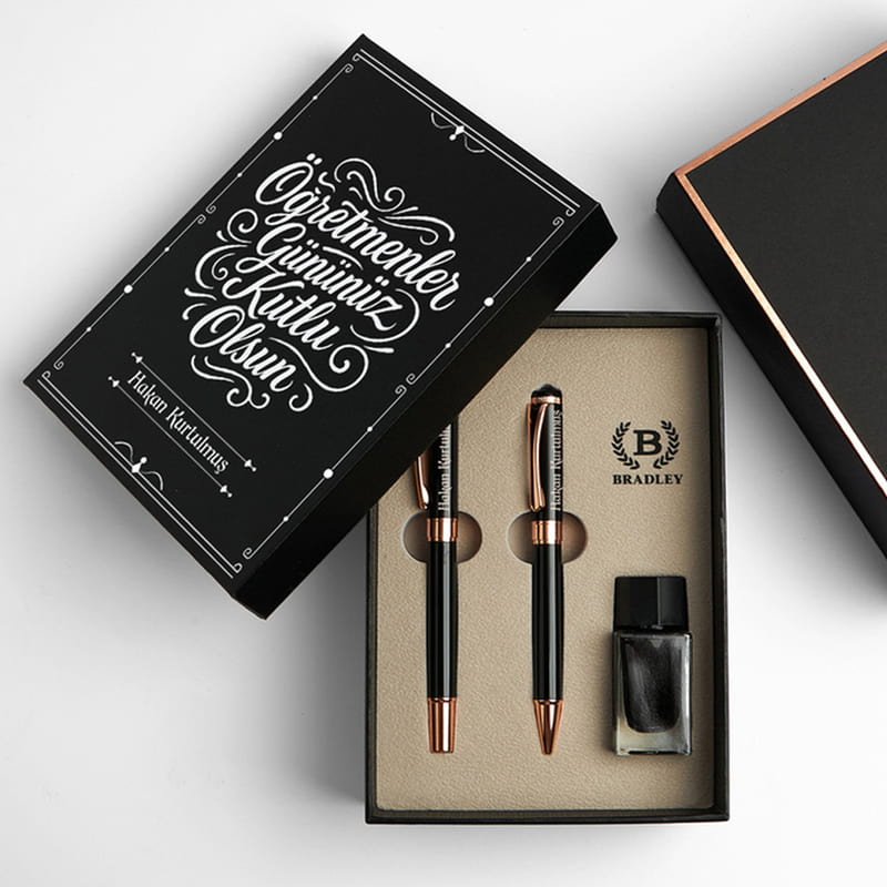 Öğretmenler Gününüz Kutlu Olsun Premium Kalem Seti