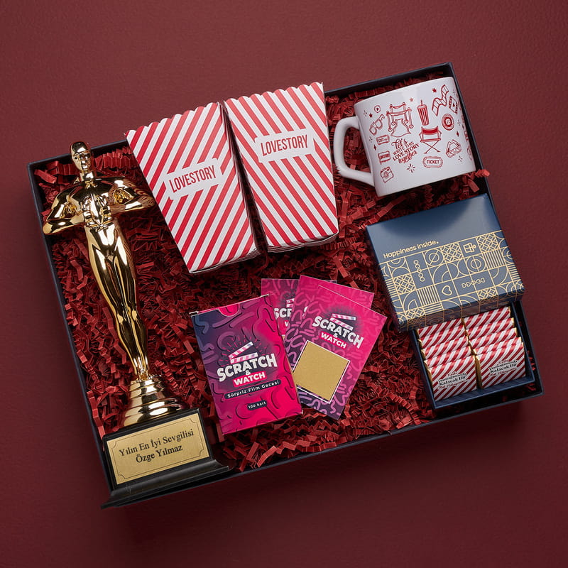 Oscar’lık Aşk Sinema Kartlı Çiftlere Özel Hediye Kutusu